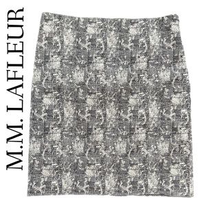 MM Lafleur Noho Pencil Skirt, Crackle Black - Size 12